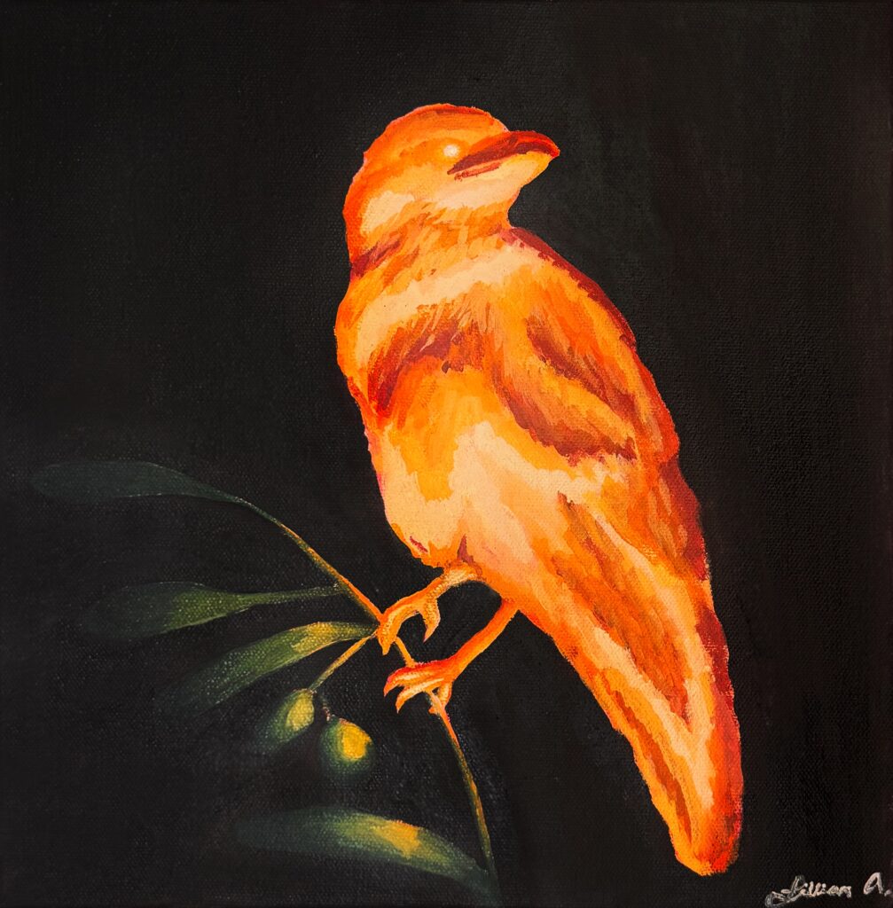 Oil Painting by Lillian Acheson, titled "The Guide."