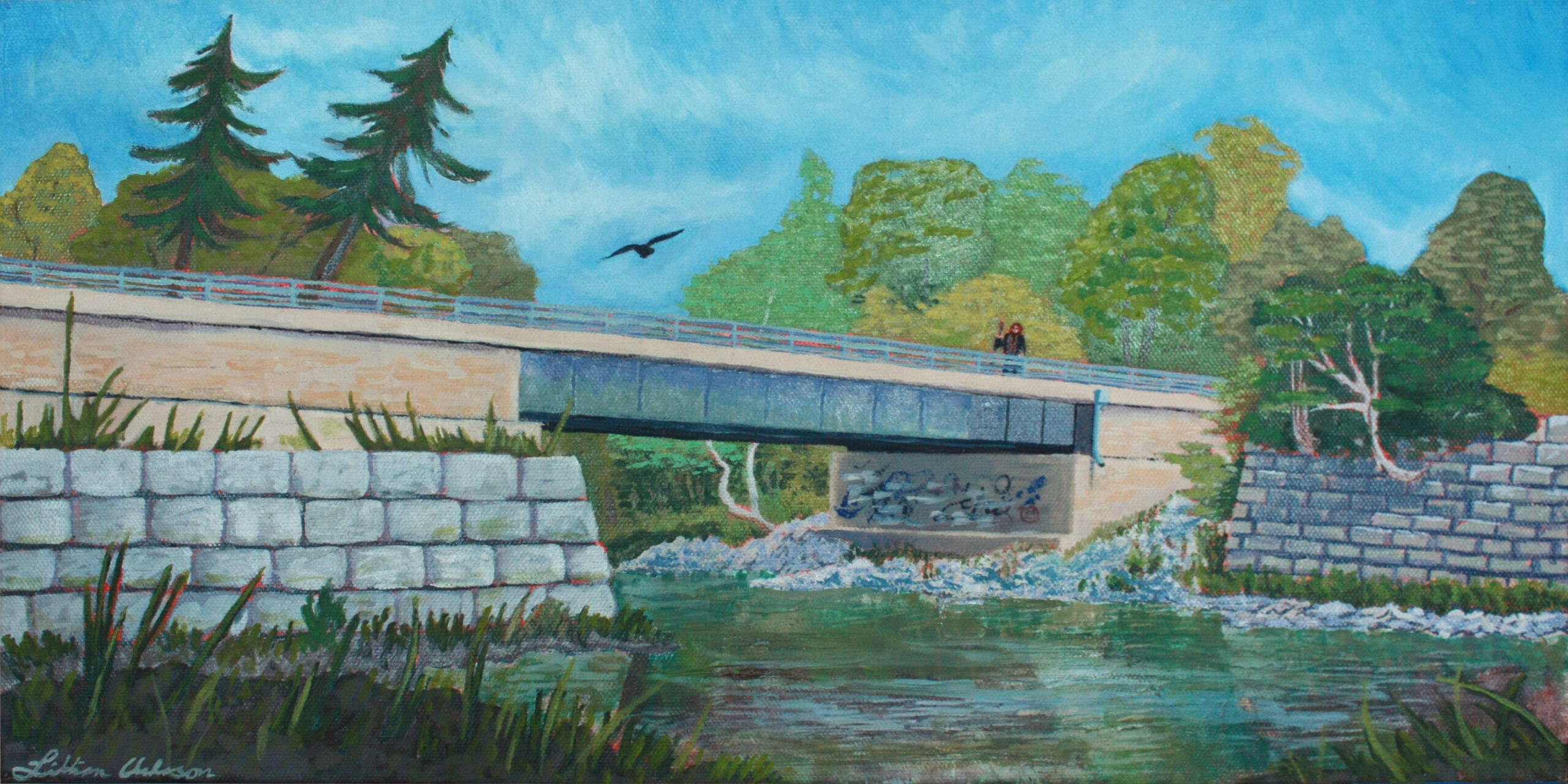 The Bridge painting by Lillian Acheson